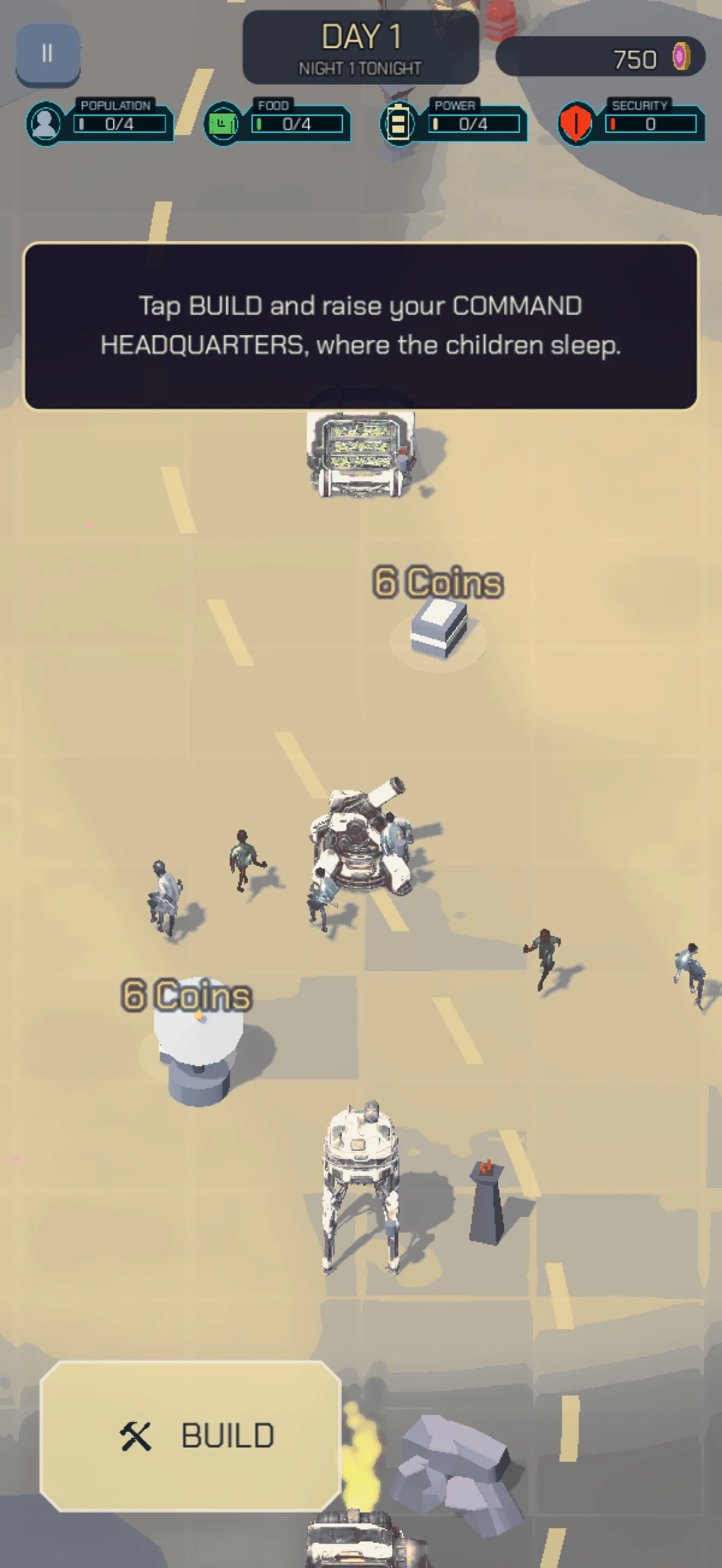 Project 28 mobile gameplay: building defenses