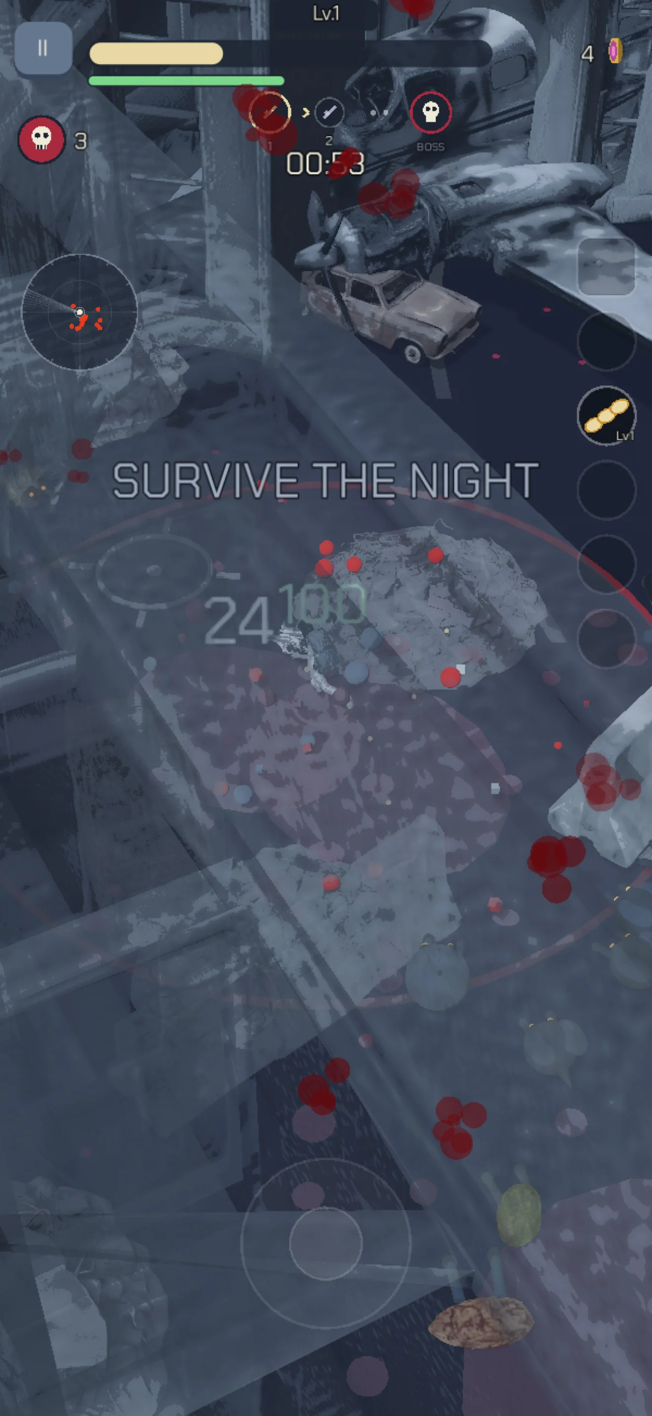 Project 28 mobile gameplay: surviving the night