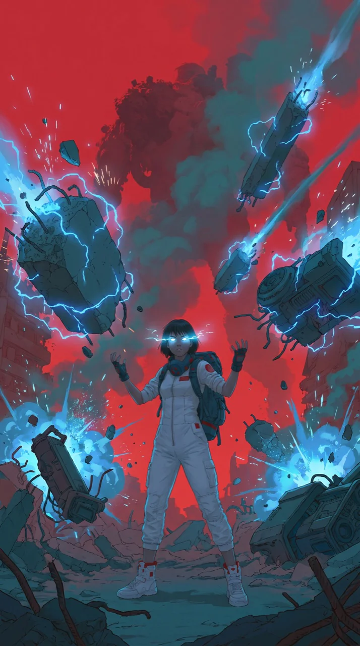 Telekinetic hurl cinematic artwork